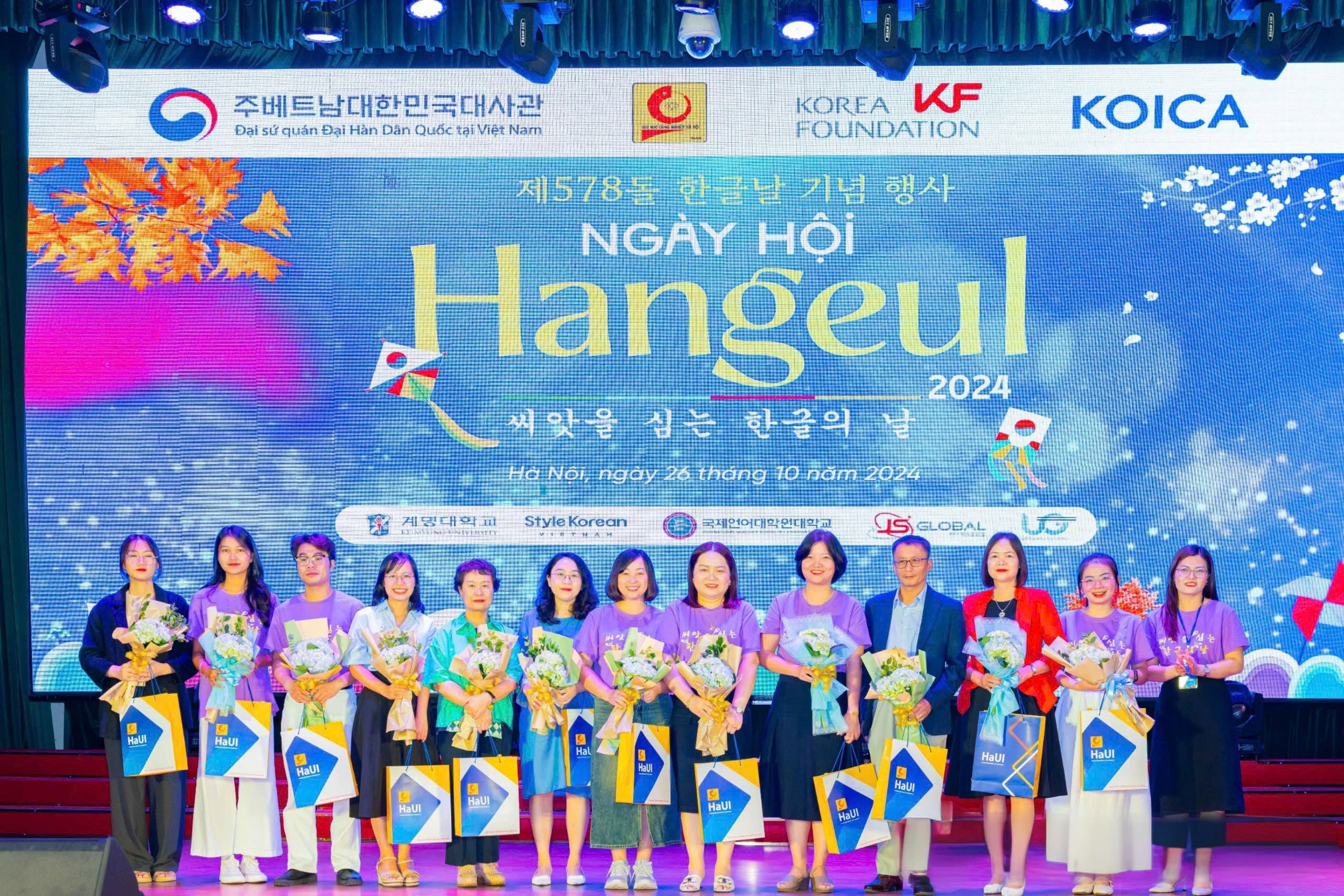 Ngày hội Hangeul 2024 tại trường Đại học Công nghiệp Hà Nội